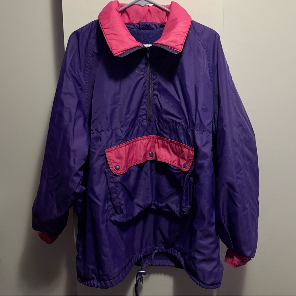 Women’s Purple and Pink 80s Vintage Jacket